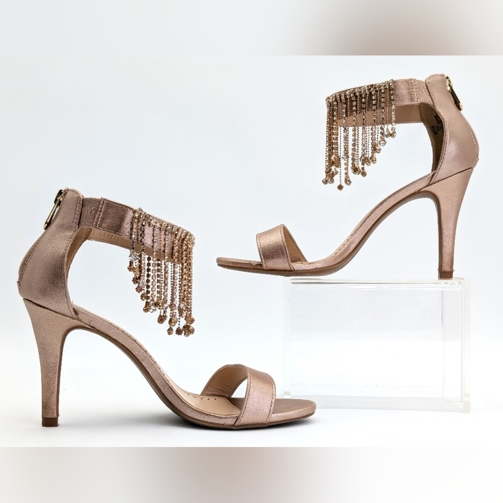Adrienne Vittadini | Gala Fringed Ankle Strap | Glamour in Every Step Size 7.5 - Picture 12 of 17
